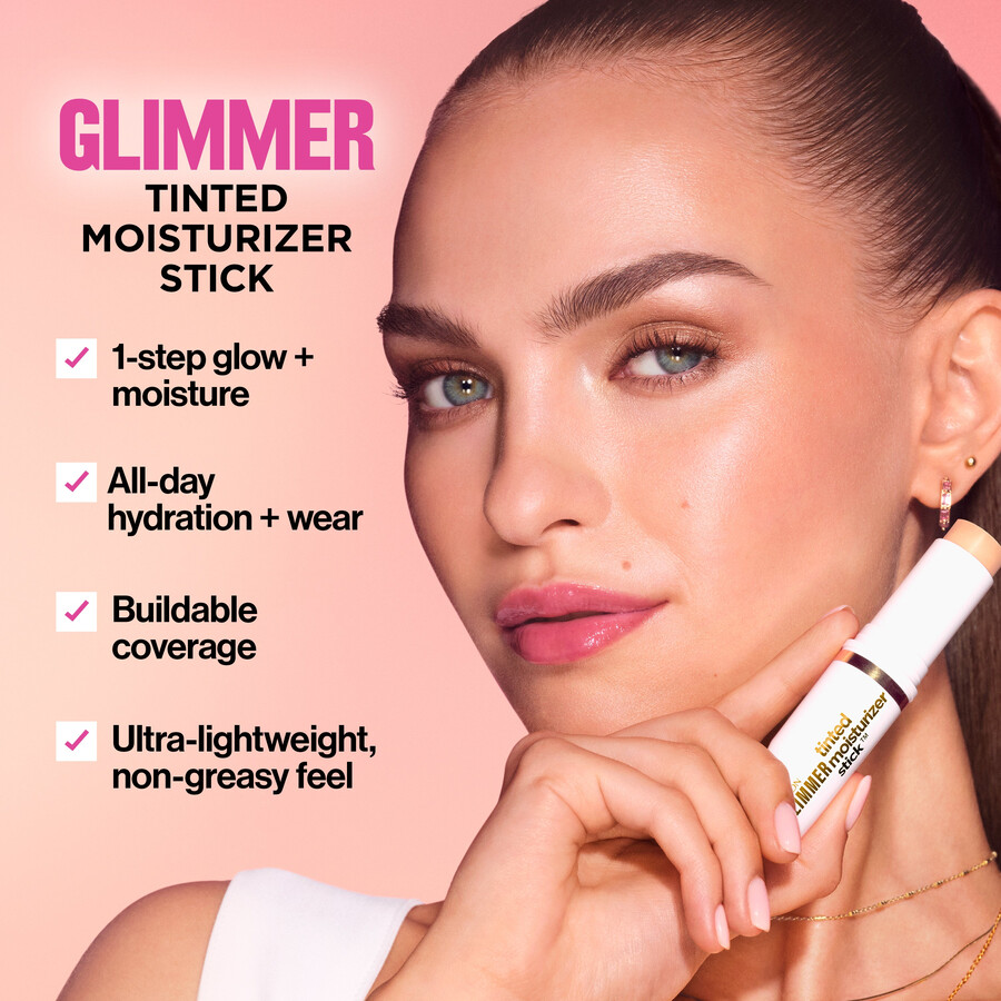glitzernder getönter feuchtigkeitsstift
