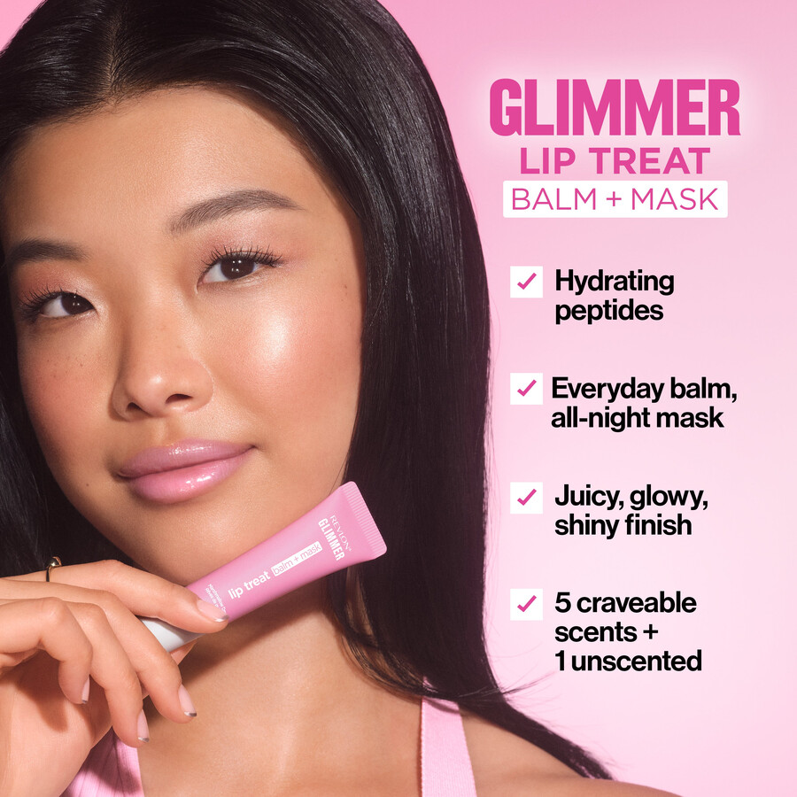 schimmernder lippenbalsam maske