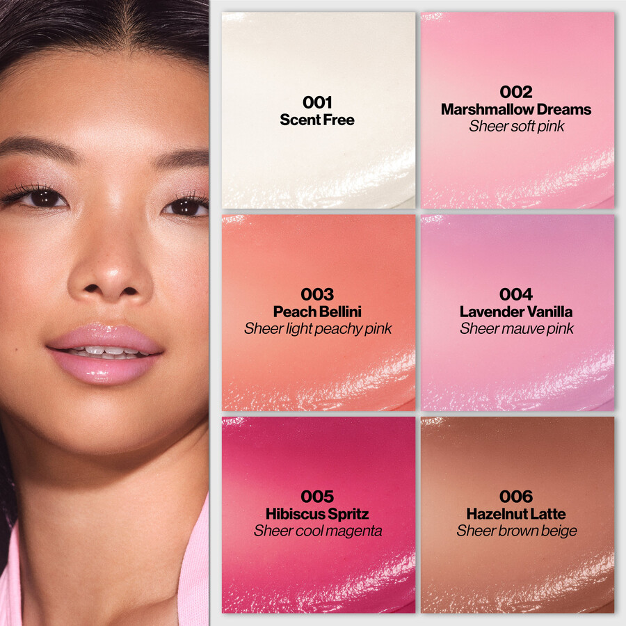 schimmernder lippenbalsam maske